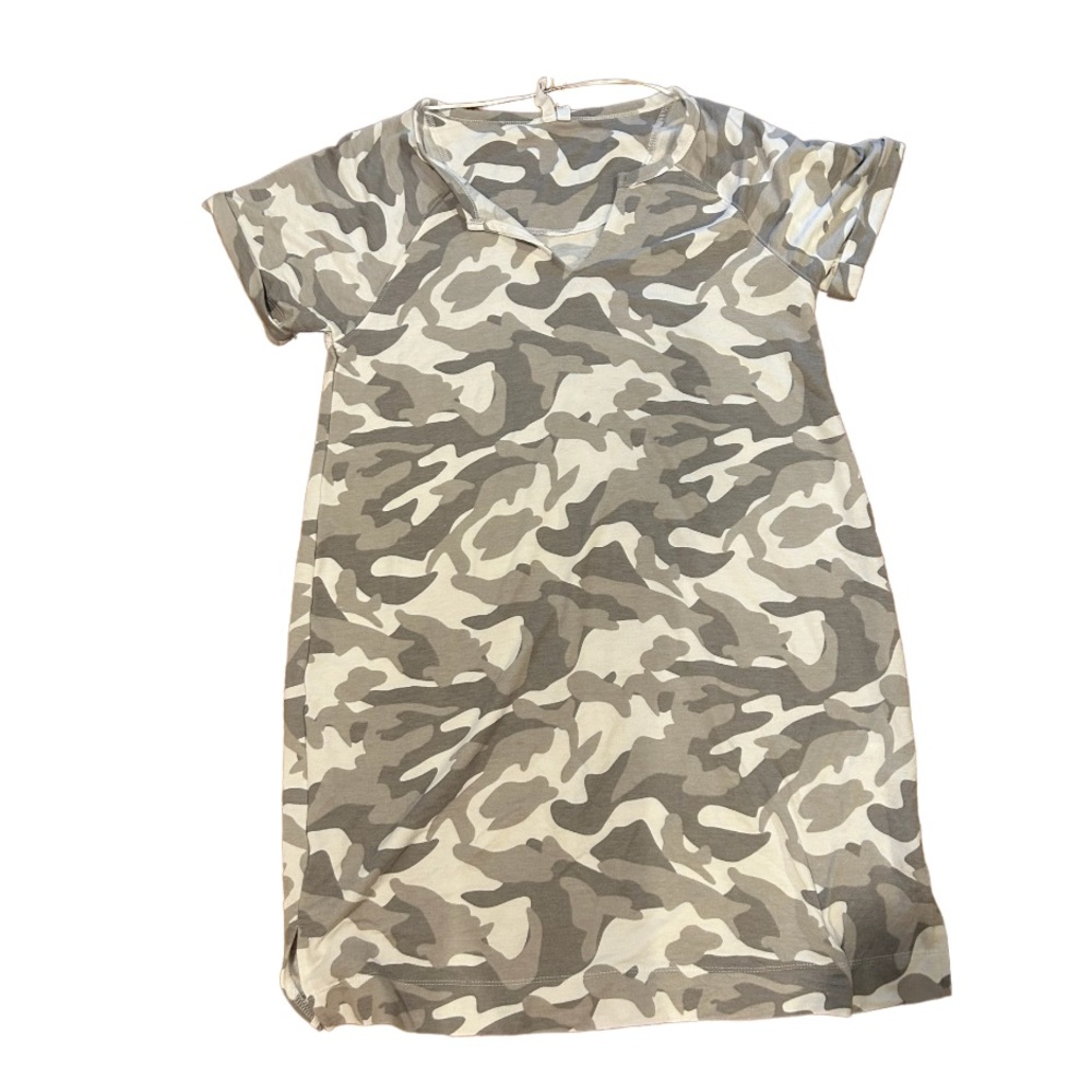 Cable & Gauge Camo Print T-Shirt Dress Size M